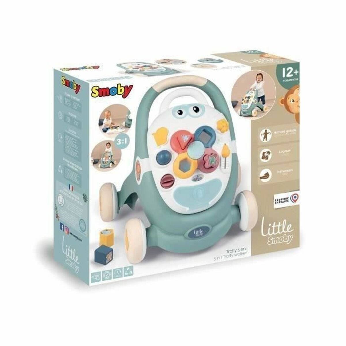 Looprek met wieltjes Smoby